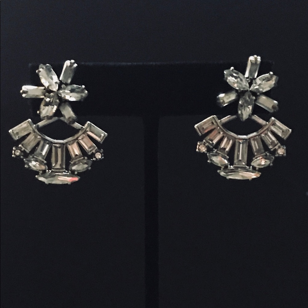 Stella & Dot Rhinestone Earrings with Jackets
